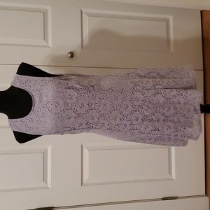 Stunning Lavender Lace Dress NWT With Pockets Size XXL